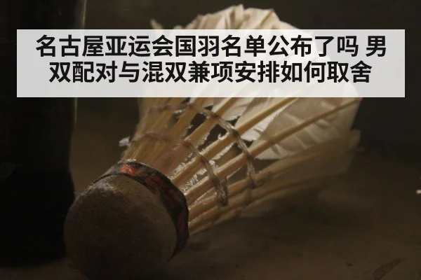 名古屋亚运会国羽名单公布了吗 男双配对与混双兼项安排如何取舍